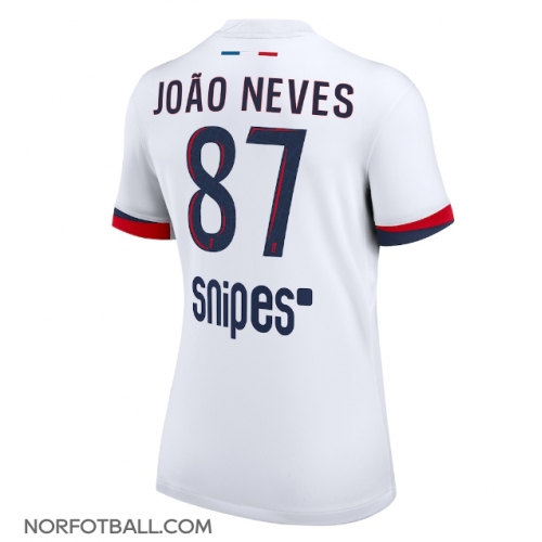 Billige Fotballdrakt Paris Saint-Germain Joao Neves #87 Replika Bortedrakt Dame 2025-26 Kortermet Billige Fotballdrakt Paris Saint-Germain Joao Neves #87 Replika Bortedrakt Dame 2025-26 Kortermet